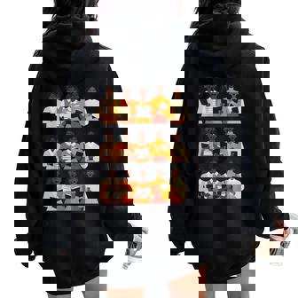 Black Educated Afro Girl Reading Book Future Hbcu Grad Women Oversized Hoodie Back Print - Thegiftio