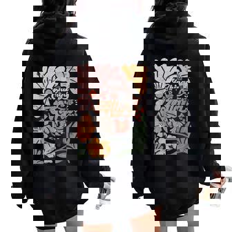 Boho Retro 4Th Of July Chinga La Migra Women Women Oversized Hoodie Back Print | Seseable FR