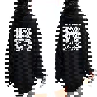 Break Dance ヒップホップ レトロ 風車 ギフト キッズ Bboy Bgirl レディース オーバーサイズ パーカー バックプリント - Kawaiitshirt