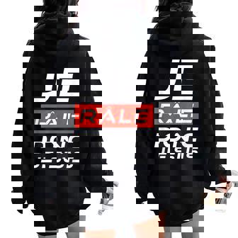 Cadeau Humour Homme Original Je Râle Donc Jeuis Sweat à capuche oversize pour femme avec imprimé dans le dos - Cadeauxyz