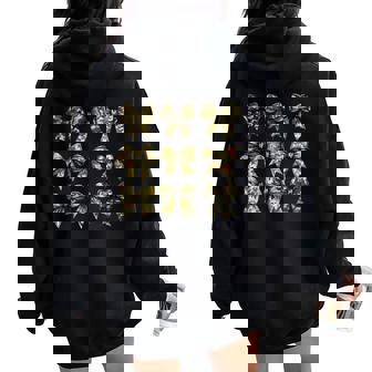 Camouflage Bow Camo Coquette Bow Hunting Girl Women Oversized Hoodie Back Print | Seseable CA