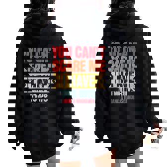 You Can'tcare Me Mamá Graciosa Friki Divertida Cuello Women Oversized Hoodie Back Print - Regaloses
