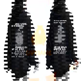 Capybara Enfant Homme Sweat à capuche oversize pour femme avec imprimé dans le dos - Cadeauxyz