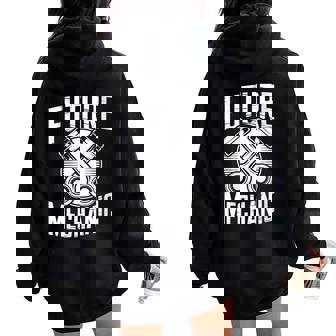 Car Auto Mechanic Future Mechanic Garage Auto Technician Women Oversized Hoodie Back Print | Mazezy