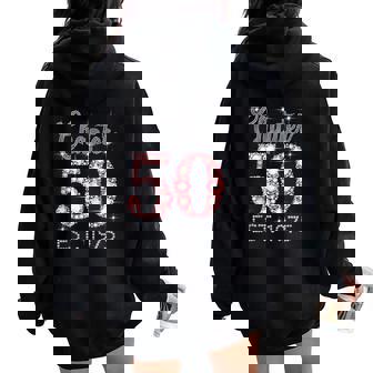 Chapter 50 Est 1975 Happy 50Th Birthday Girl Women Women Oversized Hoodie Back Print - Thegiftio
