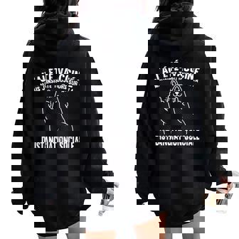 Chat Humour Pour Les Mamans De Chatsaccinés Sweat à capuche oversize pour femme avec imprimé dans le dos - Cadeauxyz