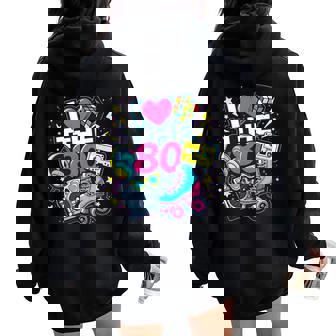 Chemise I Love The 80S Pour Homme Et Costume De Fêteintage Des Années 80 Manche Longue Sweat à capuche oversize pour femme avec imprimé dans le dos - Cadeauxyz