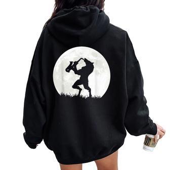 Chemiseintage Loup Homme Amoureux Pour Garçons Et Filles Sweat à capuche oversize pour femme avec imprimé dans le dos - Cadeauxyz
