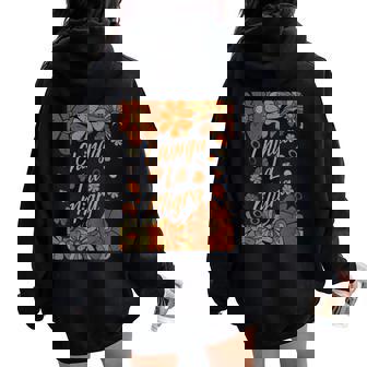 Chinga La Migra Immigrant Flowers Retro Resist Ice Men Women Oversized Hoodie Back Print | Seseable UK