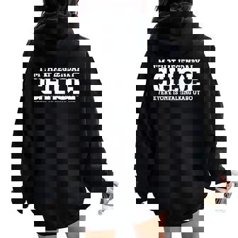 Chloe Nom Personnel Pour Et Fille Sweat à capuche oversize pour femme avec imprimé dans le dos - Cadeauxyz