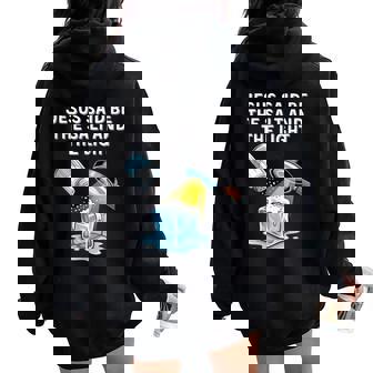 Christian Anti Ice Protest Be The Salt And The Light Women Oversized Hoodie Back Print - Thegiftio