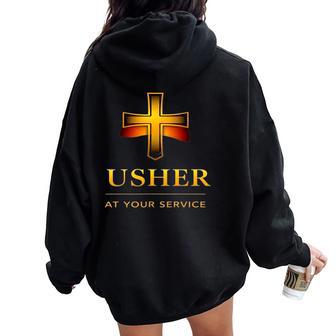 Christian Usher Church Boys & Girls Women Oversized Hoodie Back Print - Thegiftio UK