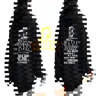 Comédies Musicales Éclatent Dans La Chanson Et La Danse Drôle Sweat à capuche oversize pour femme avec imprimé dans le dos - Cadeauxyz