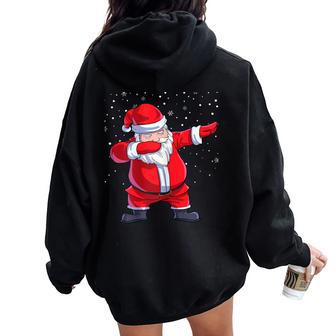 Cooler Dabbing Dab De Noël Pour Sweat à capuche oversize pour femme avec imprimé dans le dos - Cadeauxyz