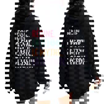 Copine Humour Cadeau Personnalisé Prénom Régine Sweat à capuche oversize pour femme avec imprimé dans le dos - Cadeauxyz