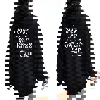 Never Was A Cornflake Girl Rock Show Women Oversized Hoodie Back Print | Mazezy