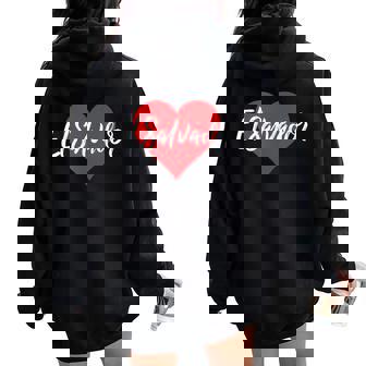 Cosas De Recuerdo Con La Letra I Love Elalvador Con Forma De Corazón Para Hombre Y Women Oversized Hoodie Back Print - Regaloses