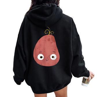 The Couch Potato Good Egg Teacher Halloween Costume Food Women Oversized Hoodie Back Print - Thegiftio