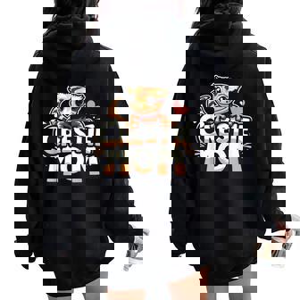 Crested Gecko Crestie Mom Ultimate Reptile Lover Women Oversized Hoodie Back Print - Thegiftio