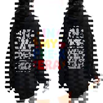 Cute Pre-K For Men Women Kindergarten Pre-K Teacher Women Oversized Hoodie Back Print | Mazezy