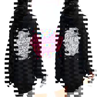 Dancing Queen Retro Disco Ball 70S 80S Girl Women Oversized Hoodie Back Print | Mazezy