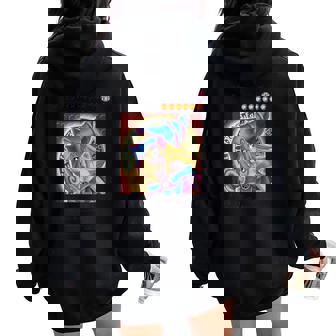 Dark Magician Girl クラシックカードデザイン Papl1447 レディース オーバーサイズ パーカー バックプリント - Kawaiitshirt