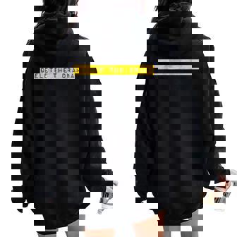 Delete The Drama Cadeau Humoristique Pour Homme Et Sweat à capuche oversize pour femme avec imprimé dans le dos - Cadeauxyz