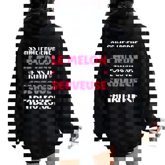 Départ Métier Humourerveuse Fille Fabuleuseerveuse Sweat à capuche oversize pour femme avec imprimé dans le dos - Cadeauxyz
