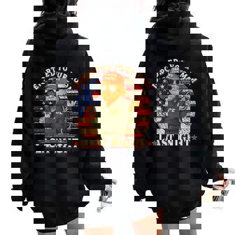 Deported Your Mom Last Night Daddy Trump Women Oversized Hoodie Back Print | Seseable CA