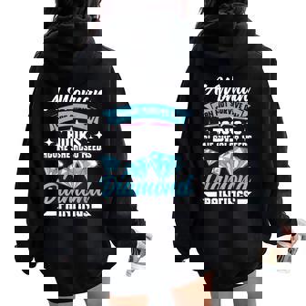 Diamond Artist Books Crafting Diamond Painting Women Oversized Hoodie Back Print | Mazezy