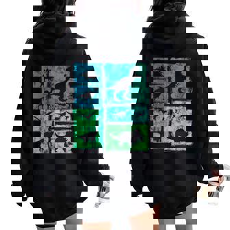 Dinosaureintage Motif Dinosaure Mignon Pour Homme Enfant Sweat à capuche oversize pour femme avec imprimé dans le dos - Cadeauxyz