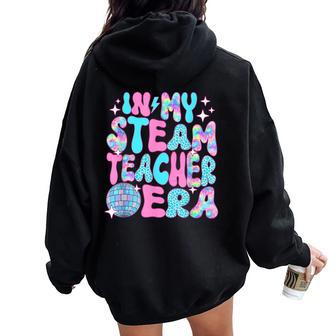 Disco In My Steam Teacher Era Women Oversized Hoodie Back Print - Thegiftio UK