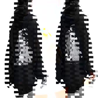 Diseño Divertido Del Tamaño De Un Pingüino Para Es Y Women Oversized Hoodie Back Print - Regaloses