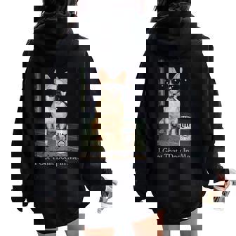 I Got That Dog In Me French Bulldog Meme Frenchie Mom Women Oversized Hoodie Back Print | Seseable UK