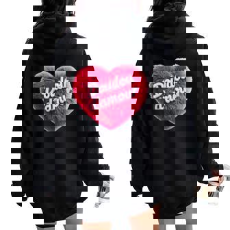 Doudou D’Amour Mignon Et Humoristiqueaint-Valentin Sweat à capuche oversize pour femme avec imprimé dans le dos - Cadeauxyz