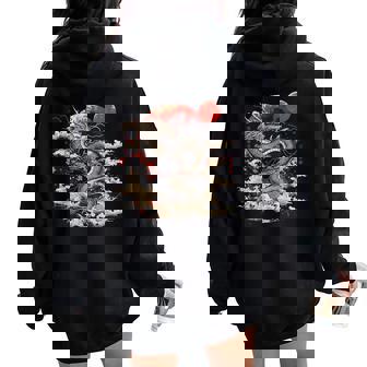 Dragon Japonais Tokyo Dessin Asiatique Traditionnel S Hommes Sweat à capuche oversize pour femme avec imprimé dans le dos - Cadeauxyz