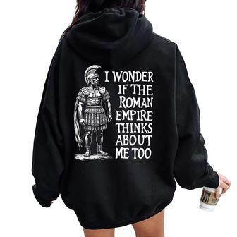 El Imperio Romano Piensa En Mí Antigua Roma Italia Legión Romana Women Oversized Hoodie Back Print - Regaloses