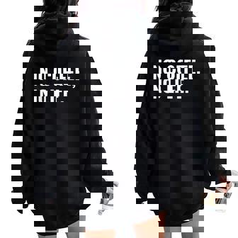 Emergency No Coffee No Life Missing Java 警告サイン レディース オーバーサイズ パーカー バックプリント - Kawaiitshirt