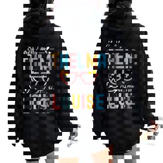 Every Thelma Needs A Louise Retro Best Friends Women Oversized Hoodie Back Print | Seseable FR