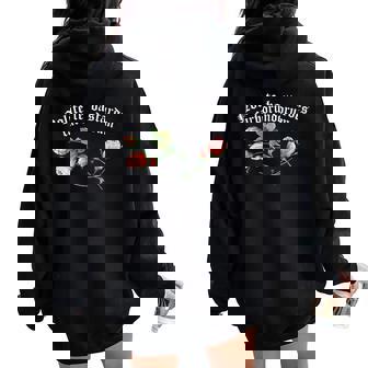 Feminist Quote Nolite Te Bastardes Carborundorum Flower Women Oversized Hoodie Back Print - Thegiftio