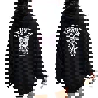 Fifth 5Th Grade Grad 2026 Bow Elementary School Graduate Women Oversized Hoodie Back Print | Seseable CA