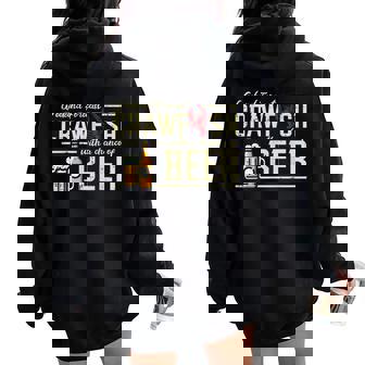 Weekend Forecast Crawfish Beer Crayfish Dad Women Women Oversized Hoodie Back Print - Thegiftio