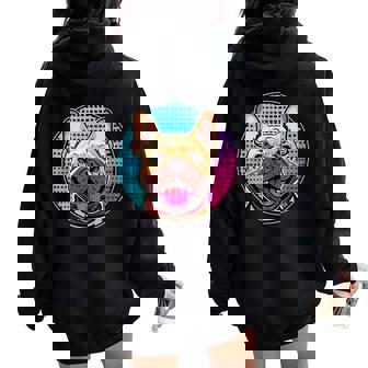 French Bulldog Pop Art For Men Women Kids Women Oversized Hoodie Back Print | Mazezy