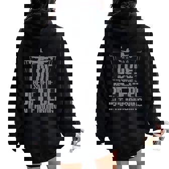 Airplane Novelty For Aviation Airplane Pilot Women Oversized Hoodie Back Print | Seseable UK