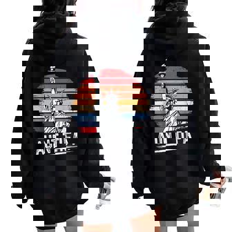 Aunt Tifa Meme Retro Vintage Women Oversized Hoodie Back Print | Seseable CA