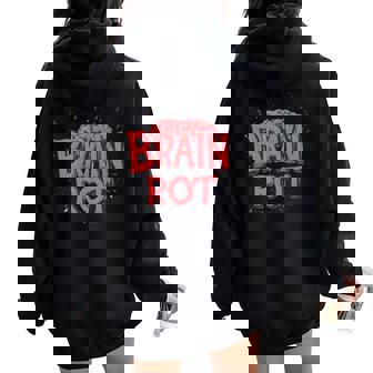 Brain Rot Costume For Boys And Girls Women Oversized Hoodie Back Print | Seseable CA