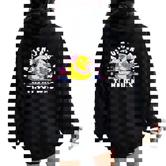 Cruise Duck I´M Just Here For The Ducks Cruise Women Oversized Hoodie Back Print - Thegiftio