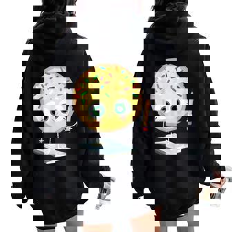 Good Egg Teacher Halloween Costume The Smart Cookie Women Oversized Hoodie Back Print | Seseable CA