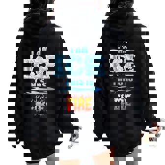 Ice And Fire Costume Halloween Family Matching Women Women Oversized Hoodie Back Print | Seseable CA