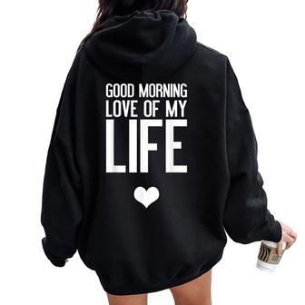 I Love You Presente Es Hombres Compromiso Aniversario Women Oversized Hoodie Back Print - Regaloses